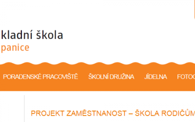 Nový projekt ZŠ – sladění pracovního a rodinného života rodičů žáků